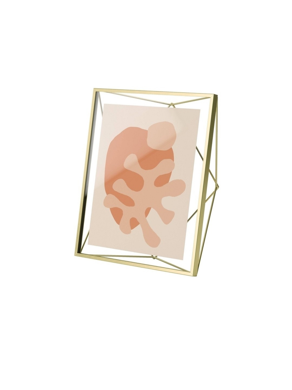 Umbra Prism Clear/Gold Standing Photo Frame - 8X10